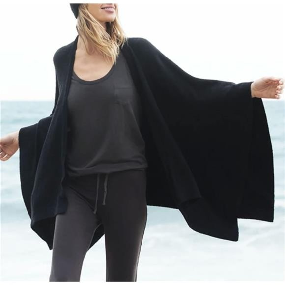 Women's Lightweight Knitted Scarf Poncho SweaterCape Shawl Versatile Fall Winter - Picture 2 of 7